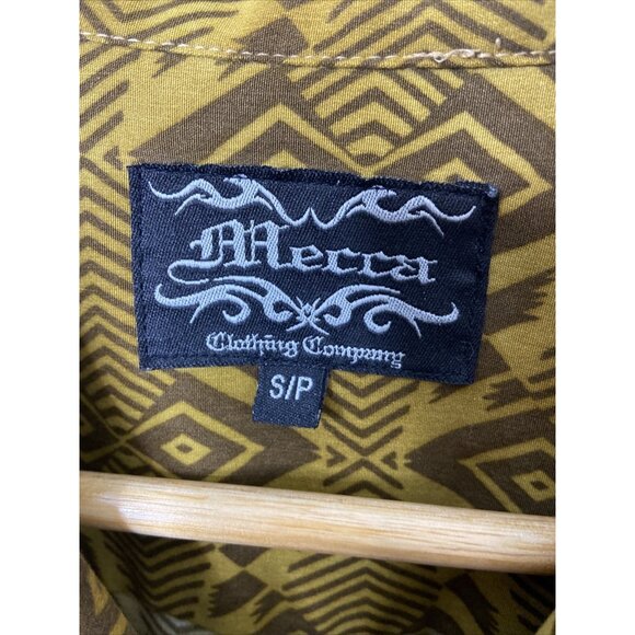 Vintage Mecca Men S Hawaiian African Safari Short Sleeve Shirt Hip Hop Tiger - Picture 3 of 5